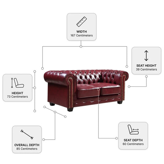 chesterfield-red-leather-antique-2-1-seater-sofa-set-2-seater-measurement-diagram