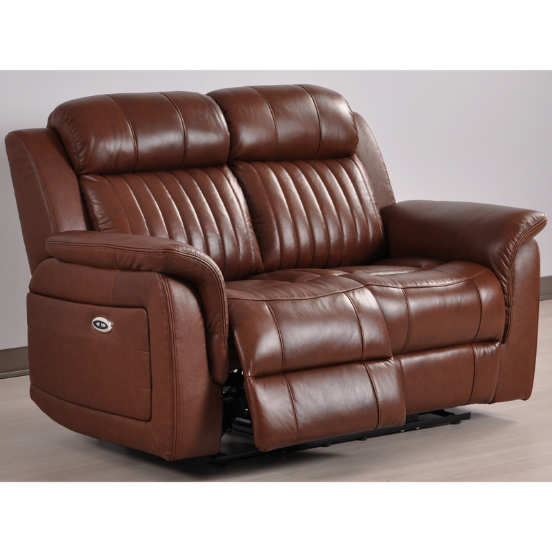 Cidliano tan 2-seater sofa angled view in inviting room setting with cozy decor and neutral colors.