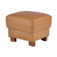 Dalmore Genuine Leather Caramel Footstool