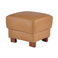 Dalmore Genuine Leather Tan Footstool