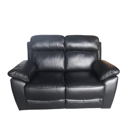 Outlet Dandrea Genuine Leather Black Electric Power Recliner 2 Seater - Furniture Instore