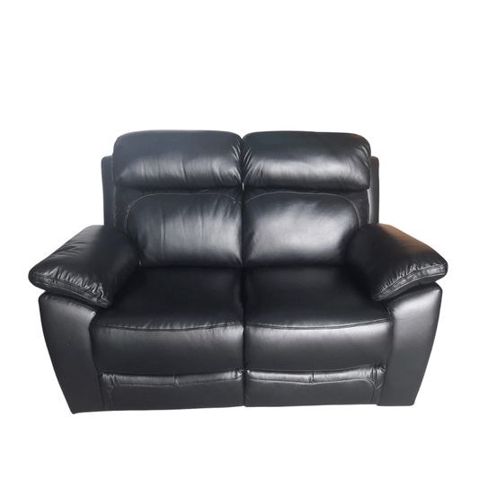 Outlet Dandrea Genuine Leather Black Electric Power Recliner 2 Seater - Furniture Instore