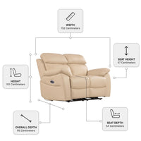 Dandrea Genuine Leather Cream