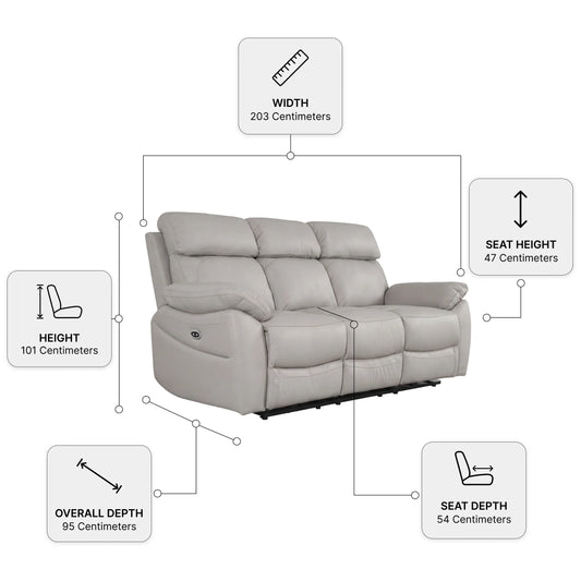 Dandrea Recliner 3+2+1 Seater Sofa Set
