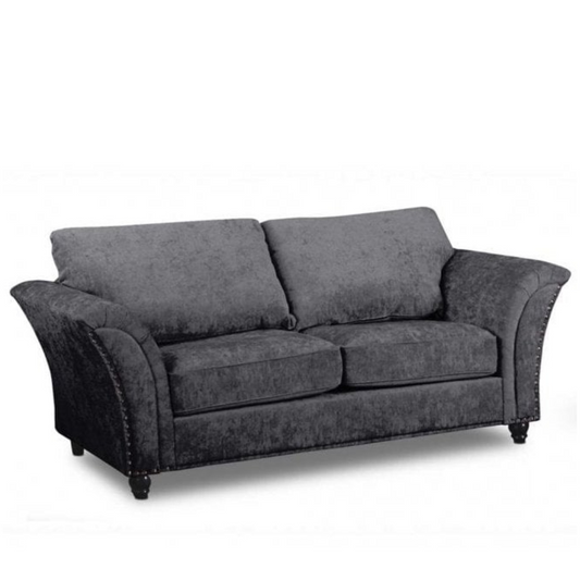 Outlet Canterbury Grey Fabric 3 Seater Sofa