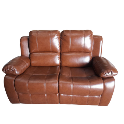 Outlet Valencia Tan Leather Manual Recliner 3+2 Seater Sofa Set