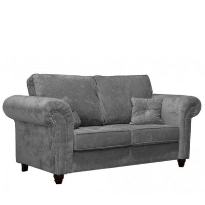 Outlet Glimmer Grey Fabric 2 Seater Sofa