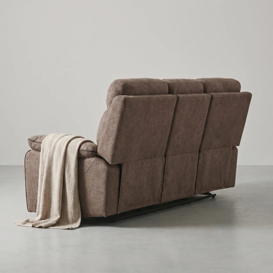 Foster Brown 3 Seater Sofa
