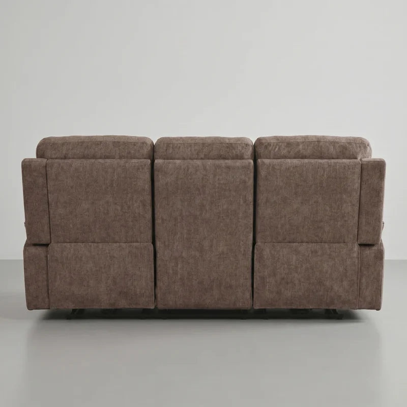 Foster Brown Fabric Electric Recliner