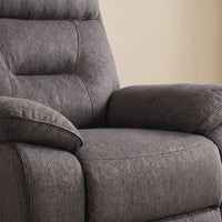 Foster Dark Grey Fabric Electric