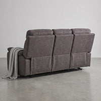 Foster Dark Grey Fabric Electric Recliner 3 