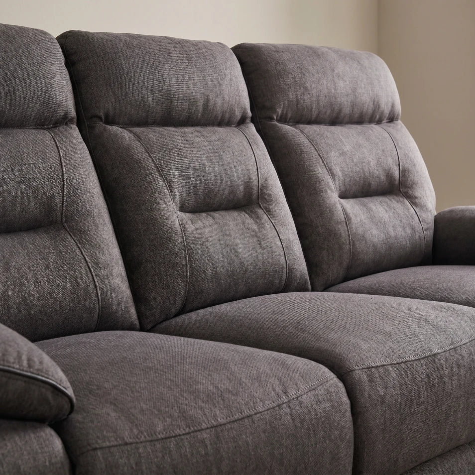 Foster Dark Grey Fabric Electric