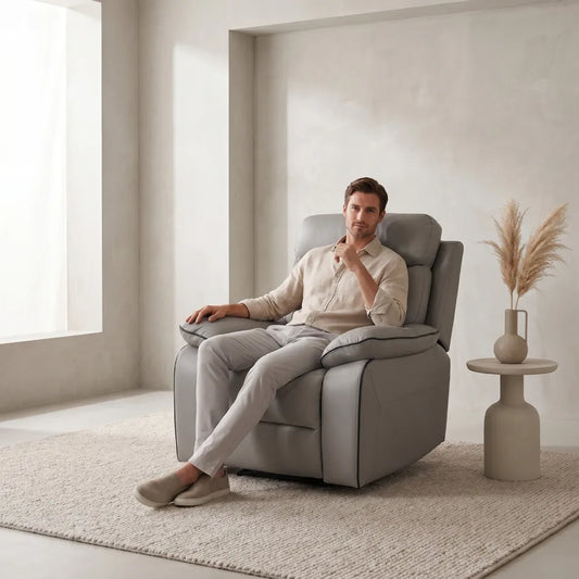 Foster fabric recliner armchair for living room