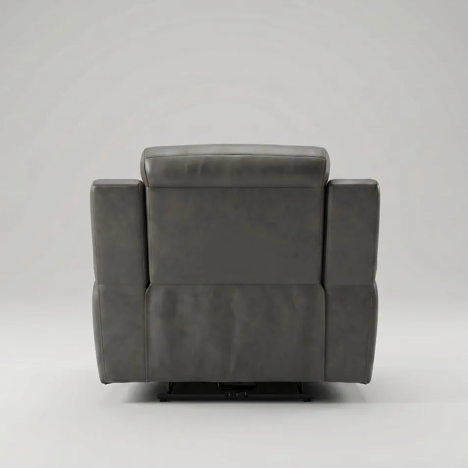 Annecy Leather Grey Electric Recliner