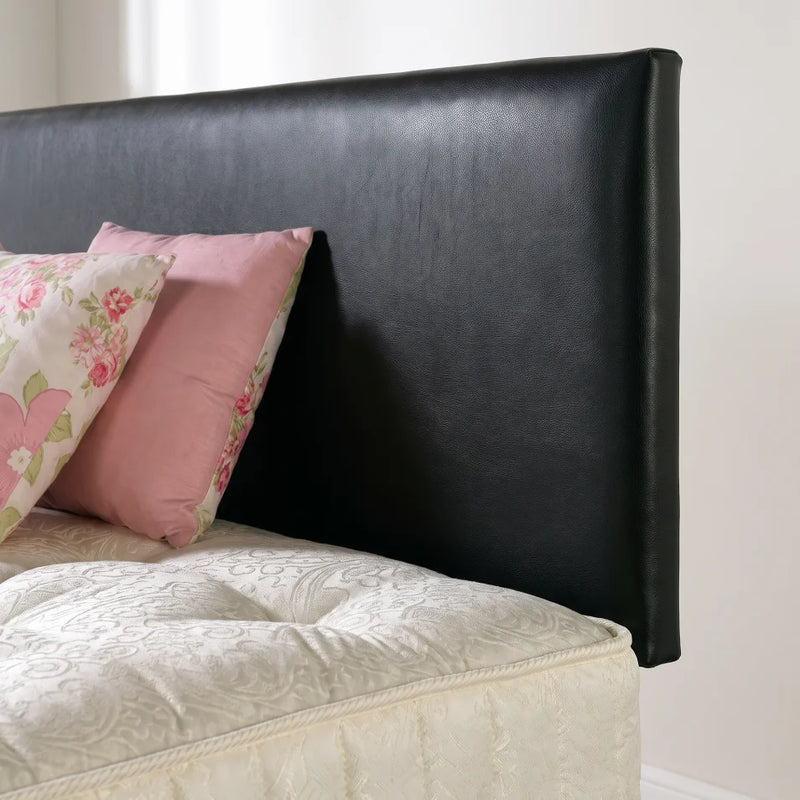 headboard of bed close up