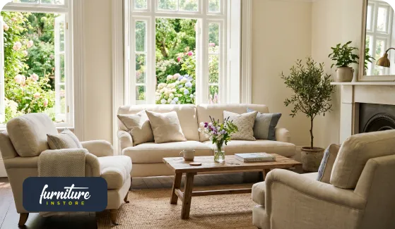 How to Style Cream 3+1+1 Sofas in a Living Room