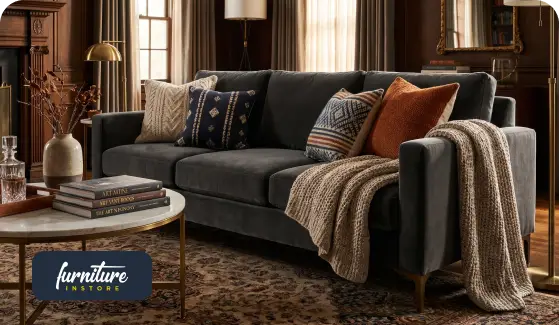 How to Style a Grey Sofa in a Classic Living Room
