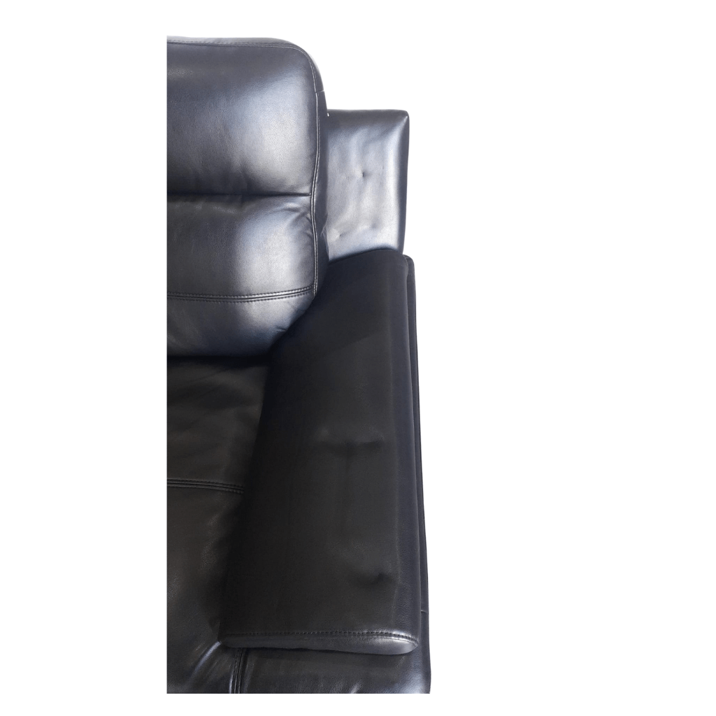 Outlet Islington Leather Black Armchair - Furniture Instore