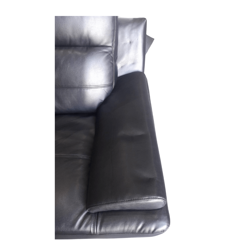 Outlet Islington Leather Black Armchair - Furniture Instore
