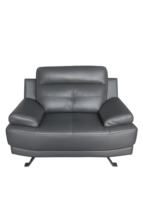 Outlet Islington Leather Dark Grey Armchair