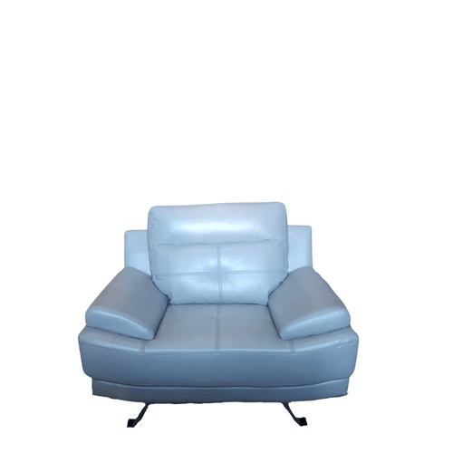 Outlet Islington Light Grey Leather Armchair