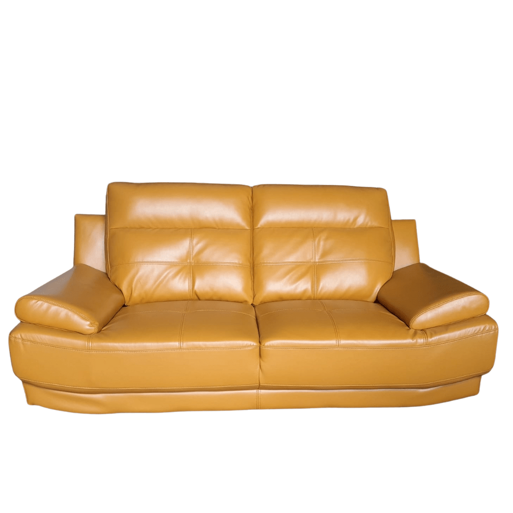 Outlet Islington Leather Mustard 2 Seater Sofa - Furniture Instore