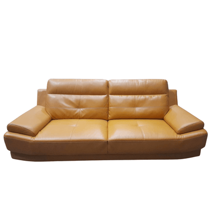 Outlet Islington Mustard Leather 3 Seater Sofa - Furniture Instore