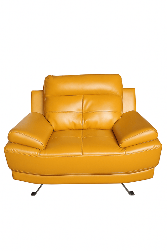 Outlet Islington Leather Mustard Armchair - Furniture Instore