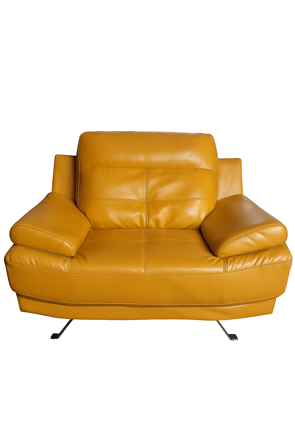 Outlet Islington Leather Mustard Armchair - Furniture Instore