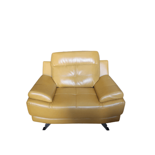 Outlet Islington Mustard Leather Armchair - Furniture Instore
