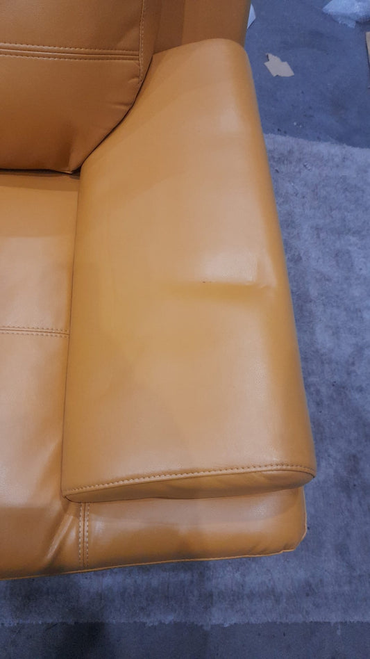 Outlet Islington Mustard Leather Armchair - Furniture Instore