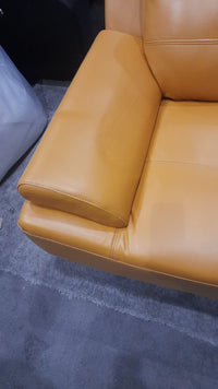 Outlet Islington Mustard Leather Armchair - Furniture Instore