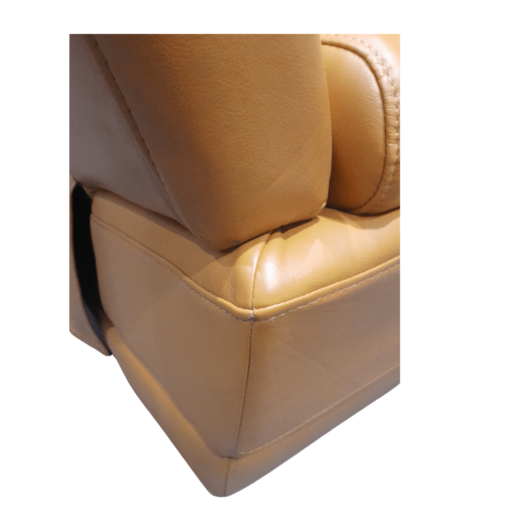 Outlet Islington Mustard Leather 2 Seater Sofa - Furniture Instore