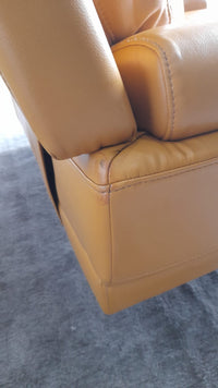 Outlet Islington Leather Mustard Armchair - Furniture Instore