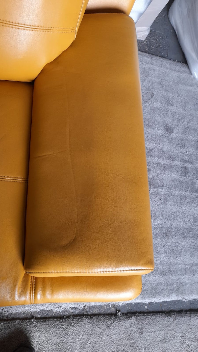 Outlet Islington Leather Mustard Armchair - Furniture Instore