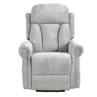 Hunson Light Grey Fabric Rise & Recline Mobility Chair