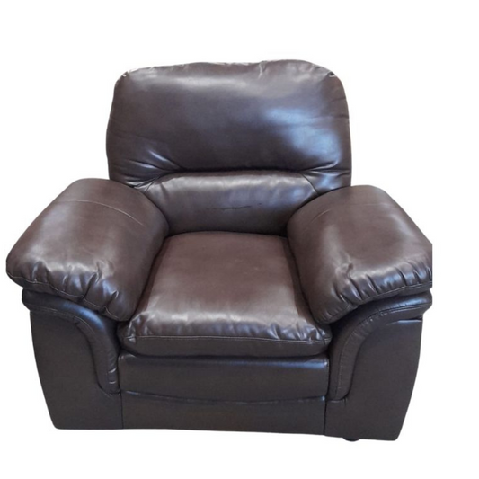 Outlet Verona Brown Leather Armchair
