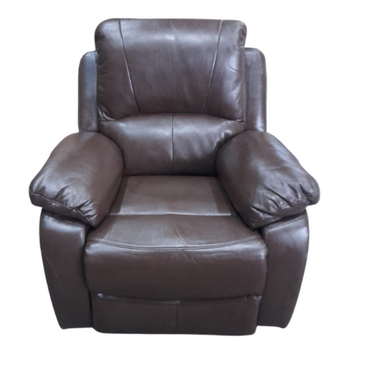 Outlet Euro Brown 1 Seater Recliner Sofa