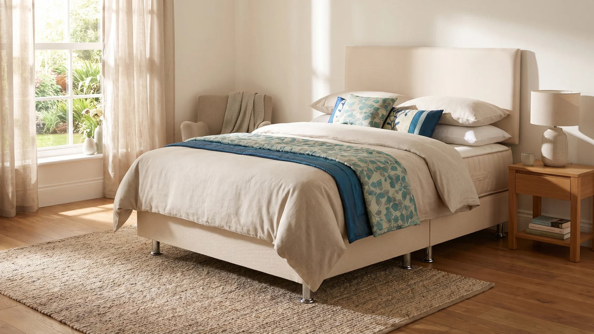 Cashmere Pocket Divan Bed — Dimension diagram