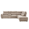 Carlisle Fabric Brown RHC Corner Sofa