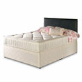 Galaxy Orthopaedic Black Leather Divan Bed