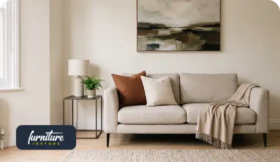 How to Style a Small Sofa and Keep Your Living Room Feeling Spacious