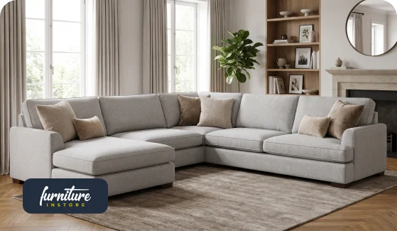 How to Arrange Cushions on a U Shape Sofa Without Losing Seating Space