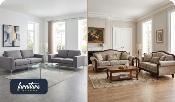 Modern vs Traditional 3 Seater and 2 Seater Sofa Set Designs Compared