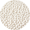 White pearls on a white background