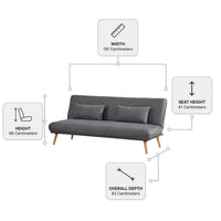 Alva Grey Sofa Bed
