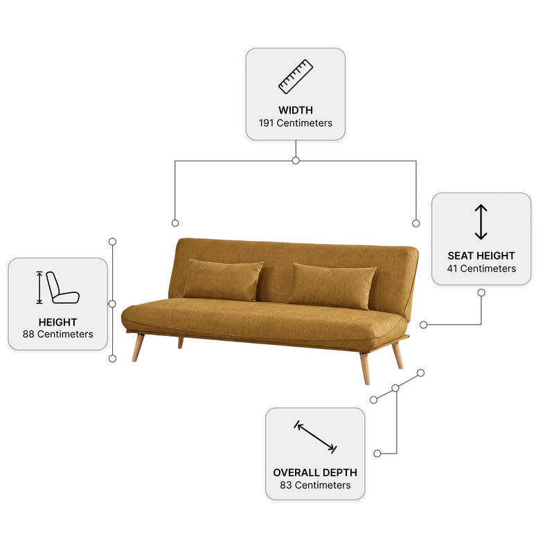 Alva Pumpkin Sofa Bed