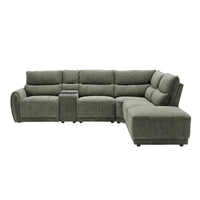 Carlisle Fabric Moss Green RHC Corner Sofa