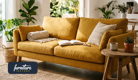 Mustard 3 Seater Sofas for Family Homes