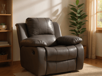 Valencia Grey Leather Manual Recliner 2+1 Seater Sofa Set - Furniture Instore